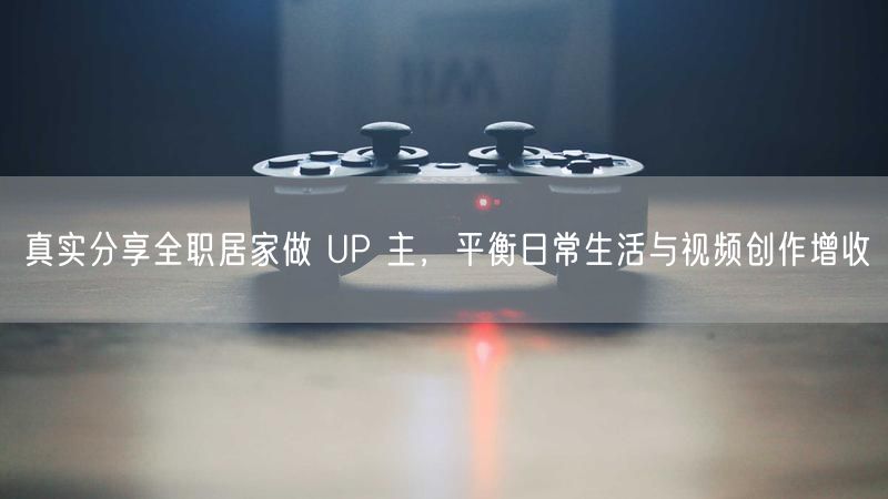 真实分享全职居家做 UP 主，平衡日常生活与视频创作增收