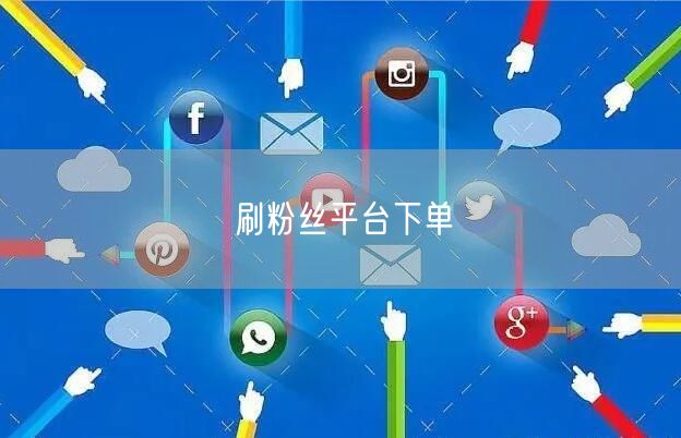刷粉丝平台下单