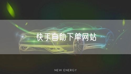 快手自助下单网站