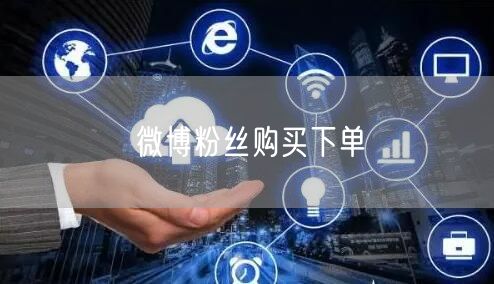 微博粉丝购买下单