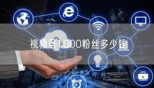 视频号1000粉丝多少钱