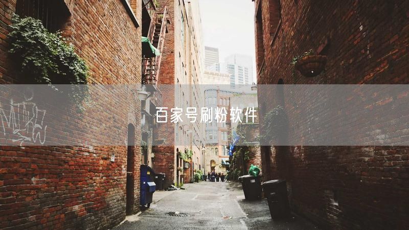 百家号刷粉软件