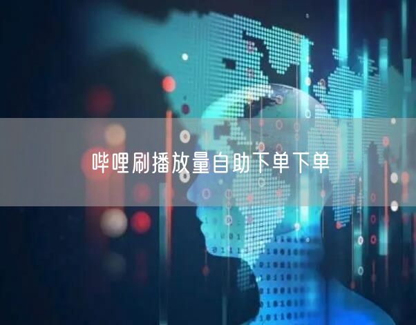 哔哩刷播放量自助下单下单