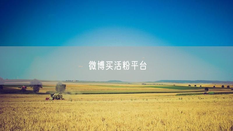 微博买活粉平台