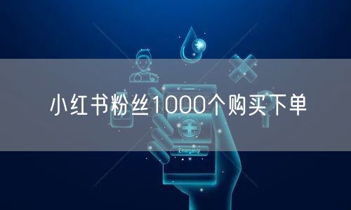小红书粉丝1000个购买下单