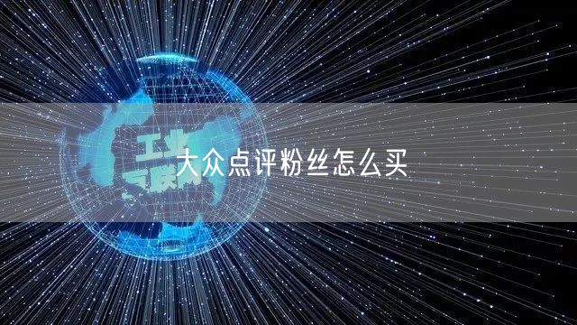 大众点评粉丝怎么买