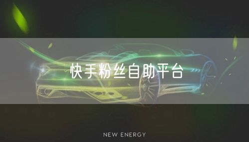 快手粉丝自助平台