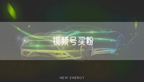 视频号买粉