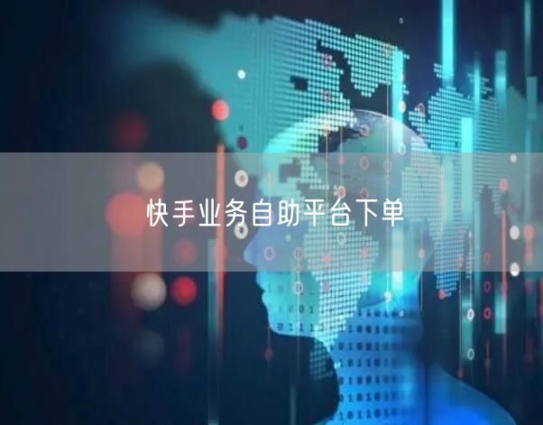快手业务自助平台下单
