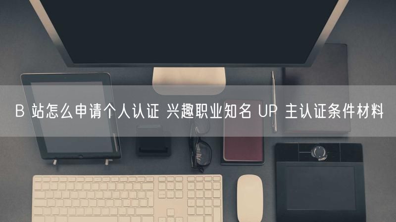 B 站怎么申请个人认证 兴趣职业知名 UP 主认证条件材料