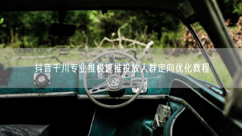 抖音千川专业推极速推投放人群定向优化教程