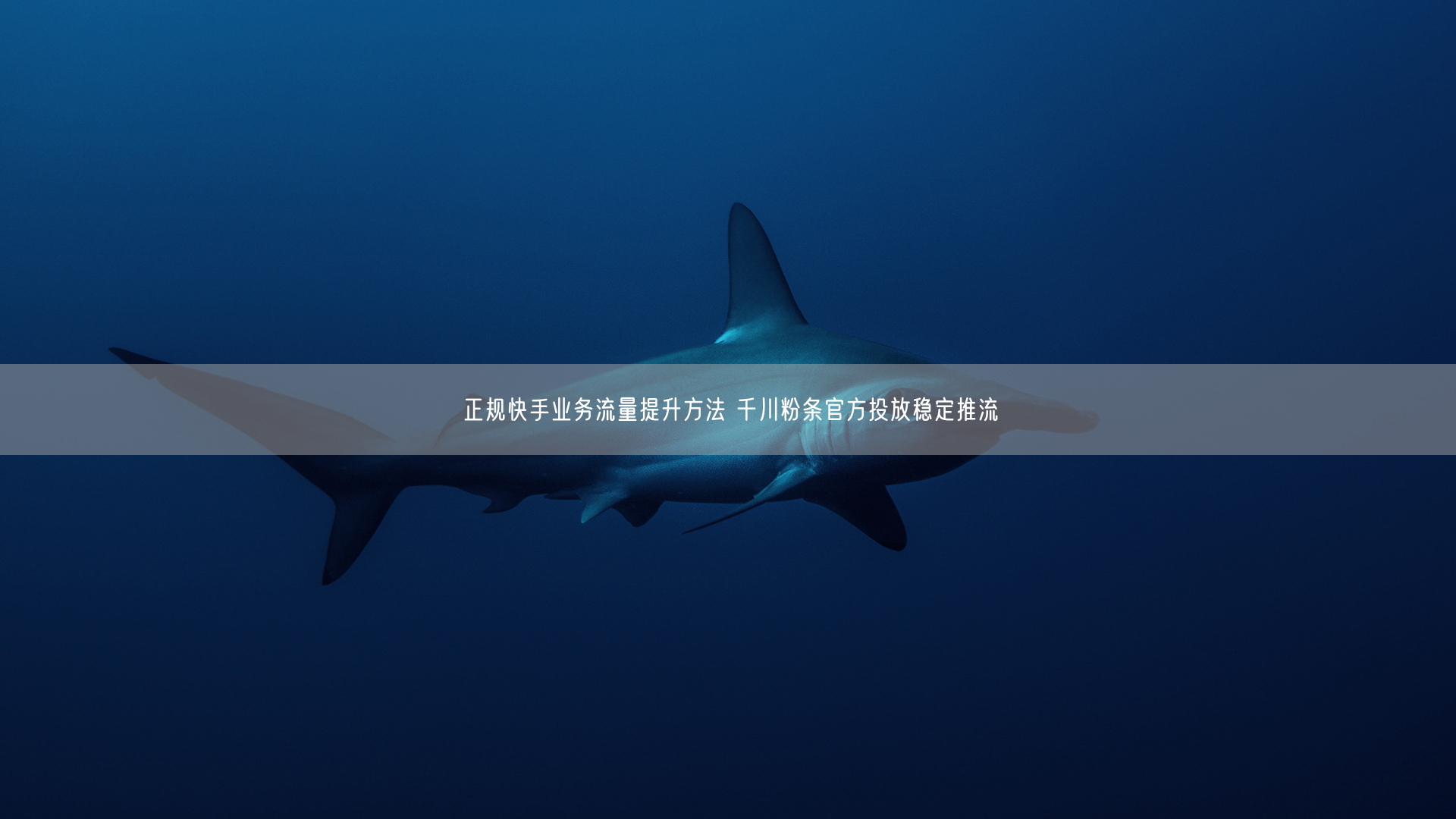 正规快手业务流量提升方法 千川粉条官方投放稳定推流
