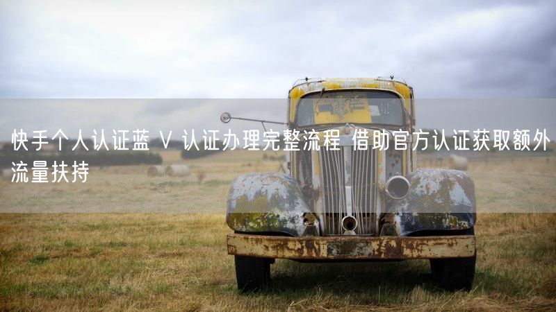 快手个人认证蓝 V 认证办理完整流程 借助官方认证获取额外流量扶持